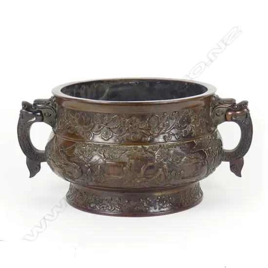 A quality old Chinese bronze censer