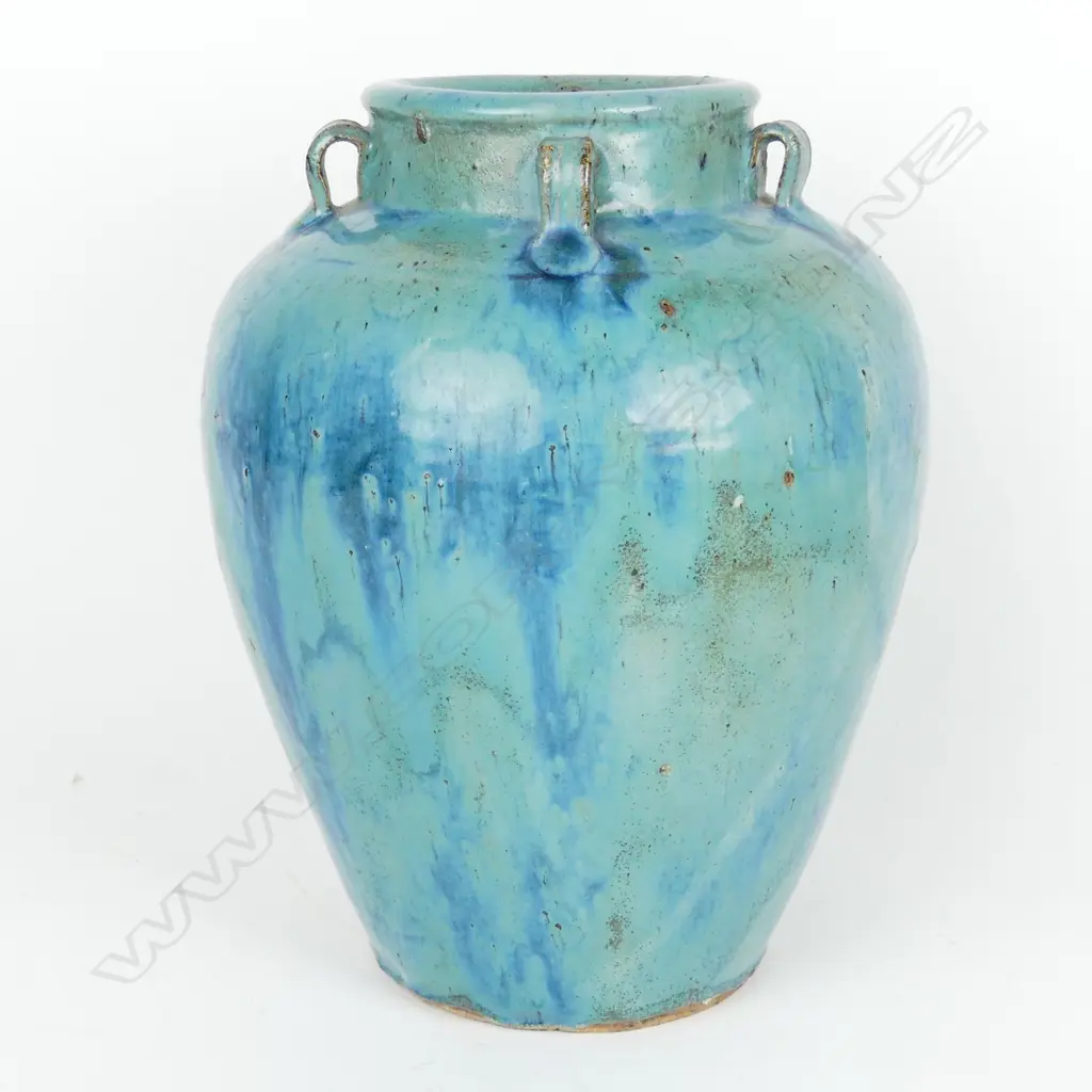 An old Chinese Jun glazed jar Image 1++