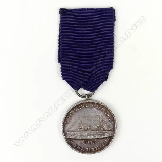 H.M.S. New Zealand 1913 medal