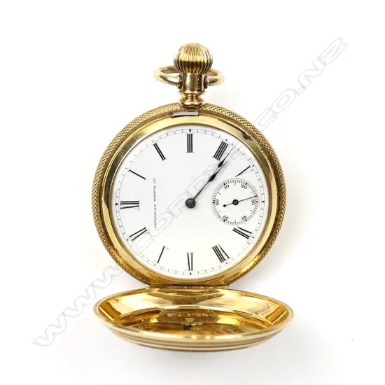 An 18ct gold gent's hunter pocket watch