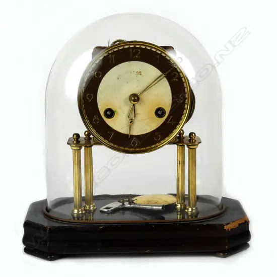 An early/mid 20thC German domed clock