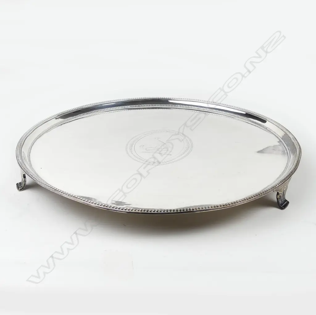 A George III silver salver Image 1++