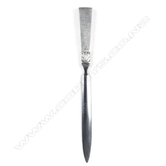 A Georg Jensen silver paper knife