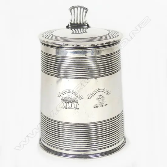 A George III silver tankard