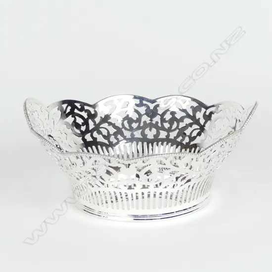 An early 20thC .835 European silver basket