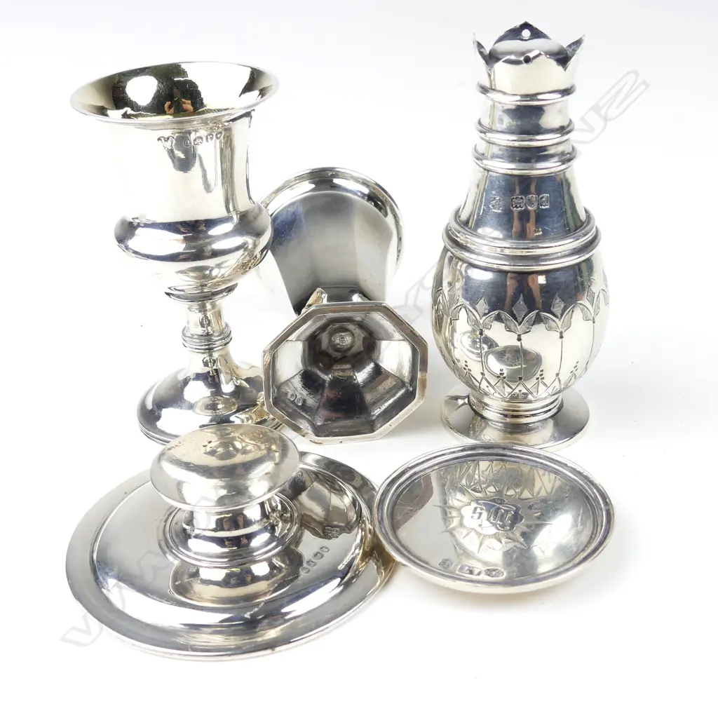 Two silver travelling communion sets Image 1++