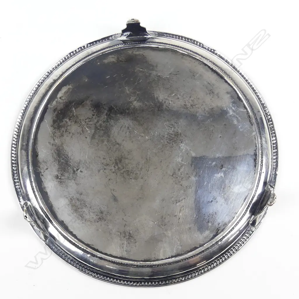 A George III Sheffield plate small salver Image 1++