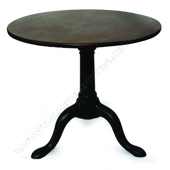 A George III mahogany tripod table