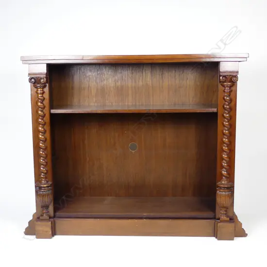 An oak bookcase