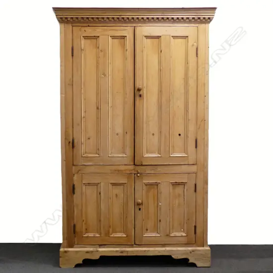 A Victorian pine cupboard