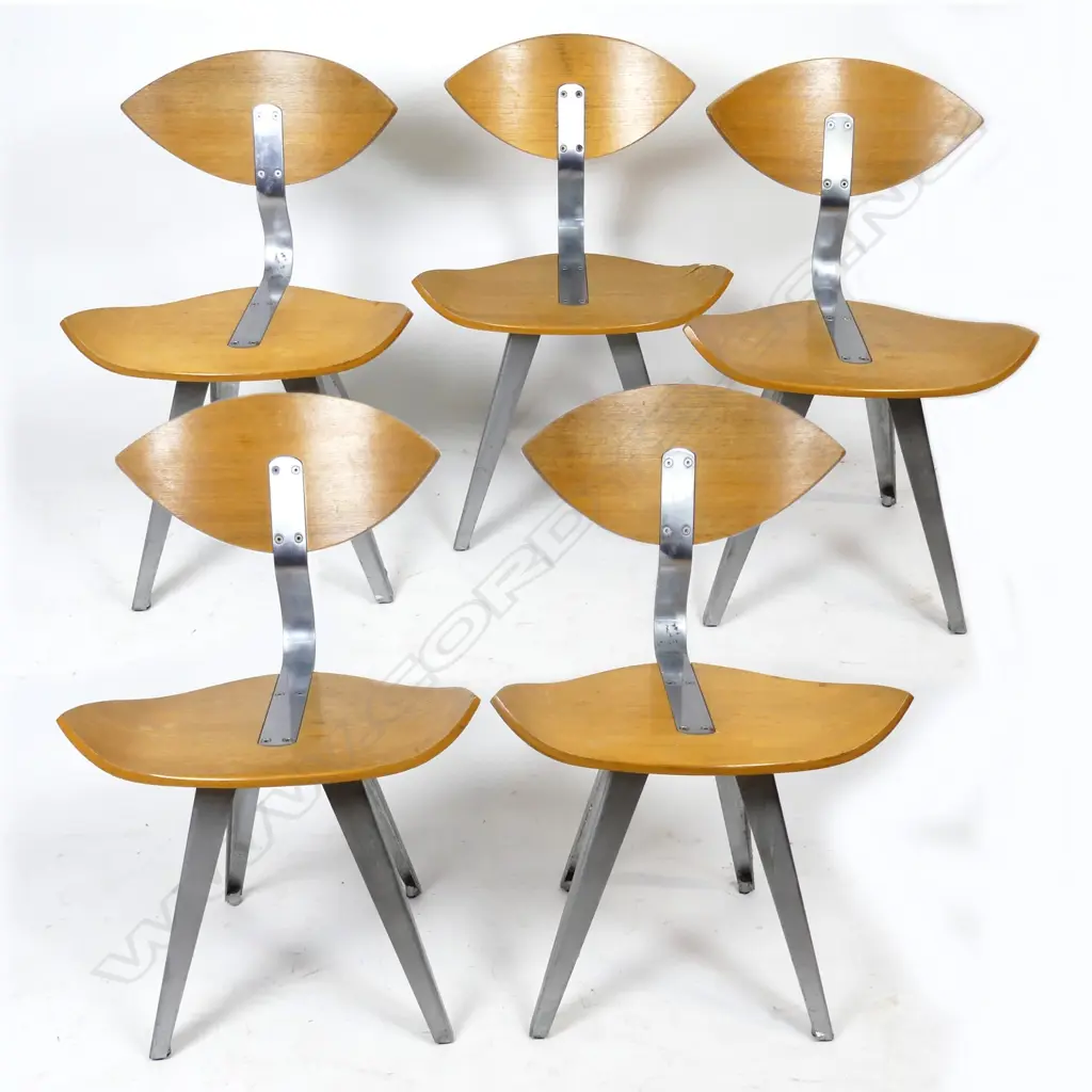 Five ‘Gazelle’ chairs designed by Gordon Andrews (Aust. 1914-2001) Image 1++
