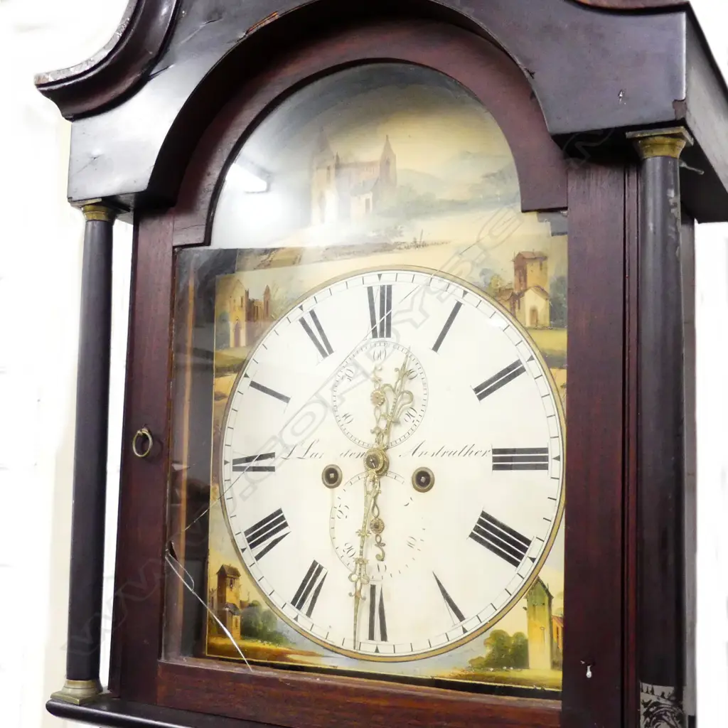 A late George III Scottish mahogany long case clock Image 1++