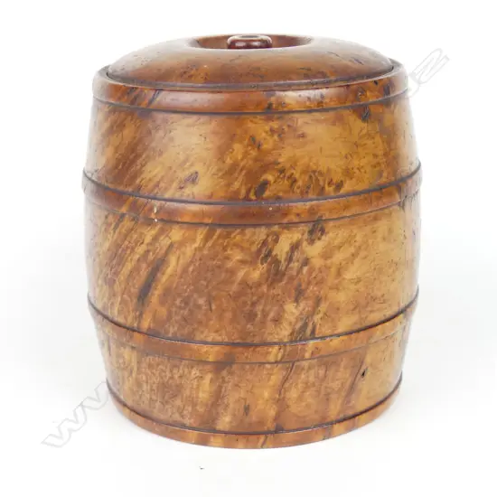 A small turned burr totara barrel