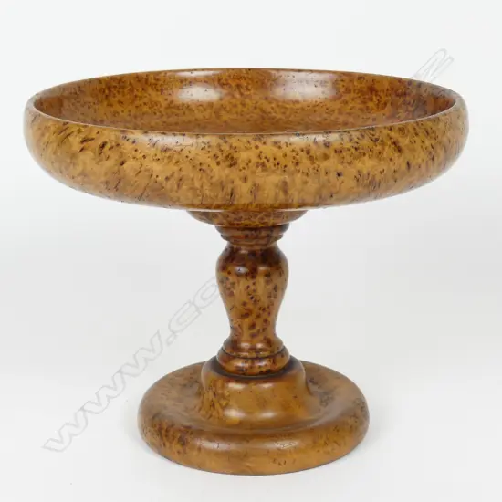 A burr totara turned comport