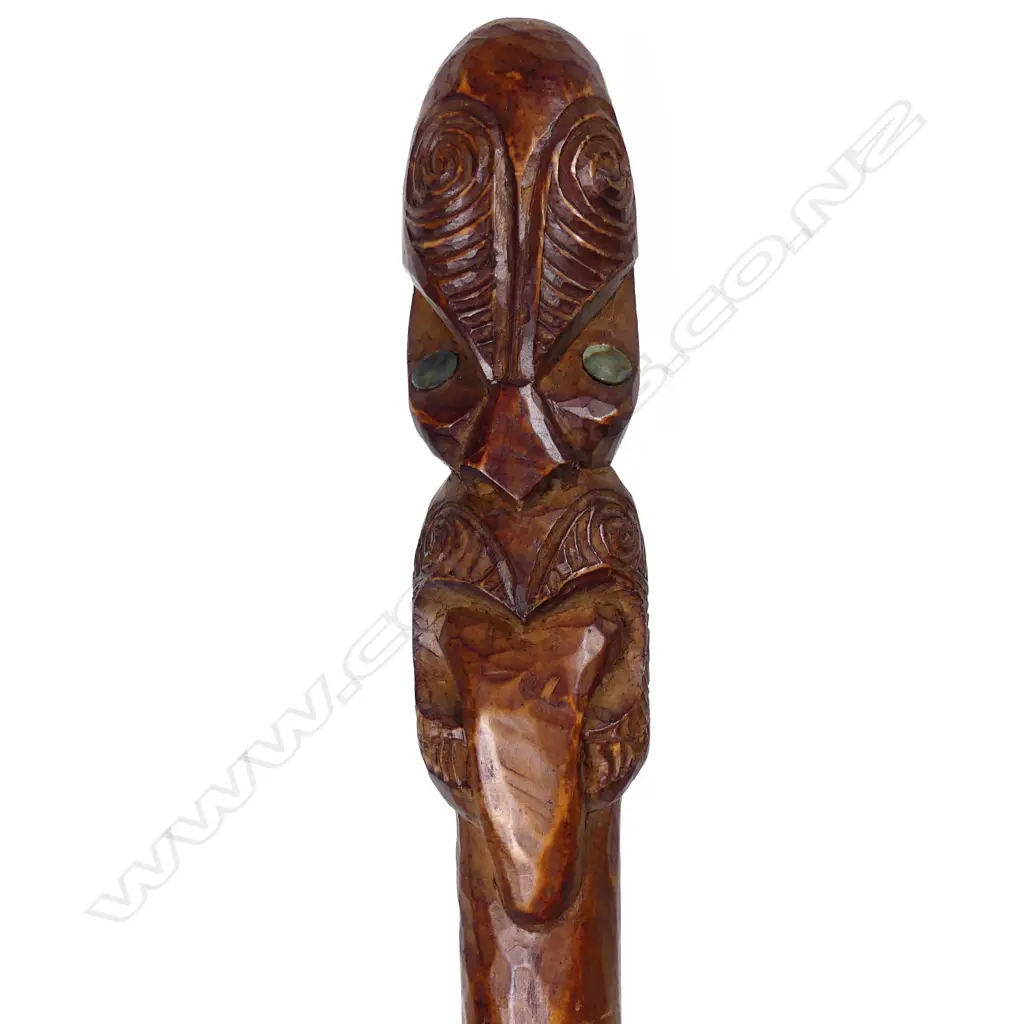 A Maori souvenir carved waka paddle Image 1++