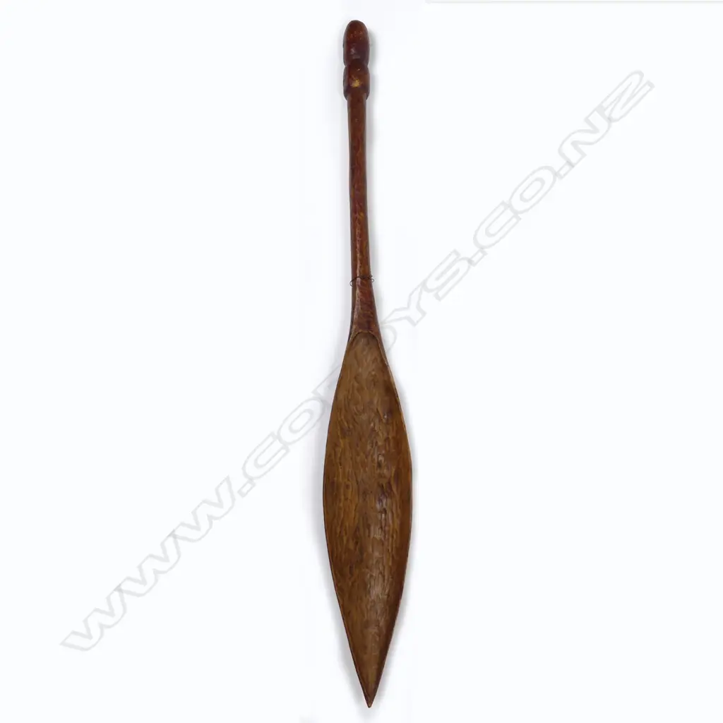 A Maori souvenir carved waka paddle Image 1++
