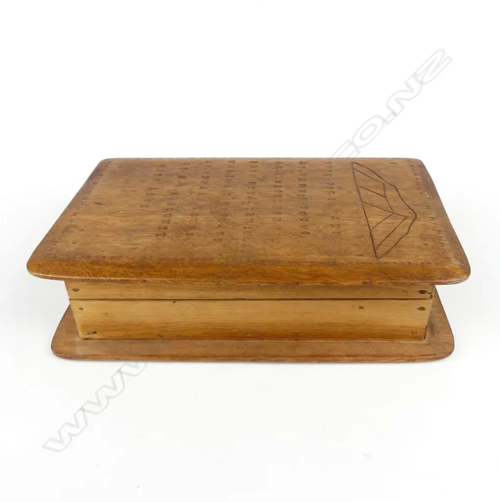 A vintage Pitcairn Island book form box Image 1++