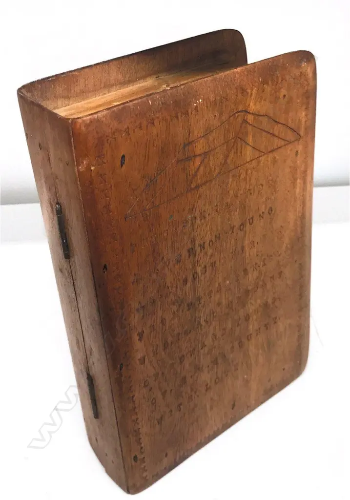 A vintage Pitcairn Island book form box Image 1++