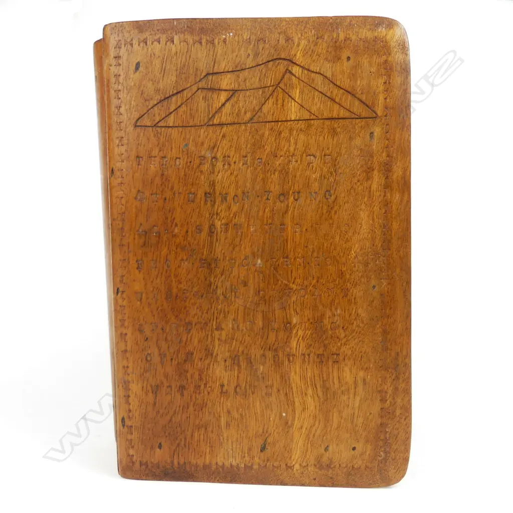 A vintage Pitcairn Island book form box Image 1++