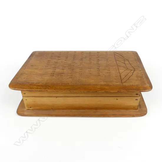 A vintage Pitcairn Island book form box