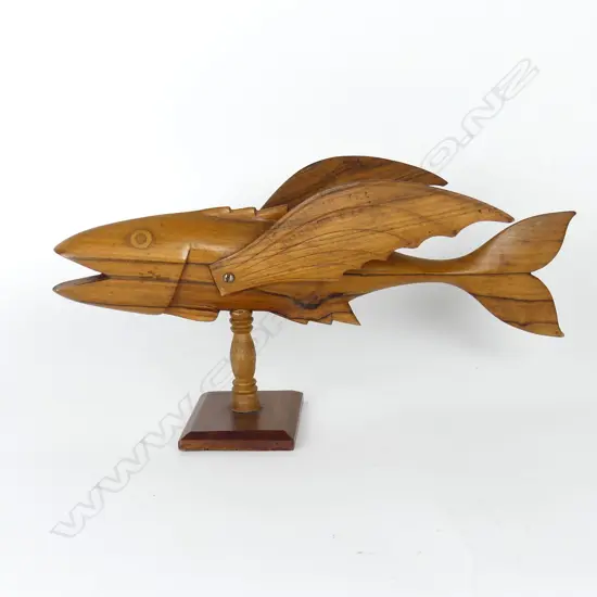 A vintage flying fish 'Souvenir from Pitcairn Island'