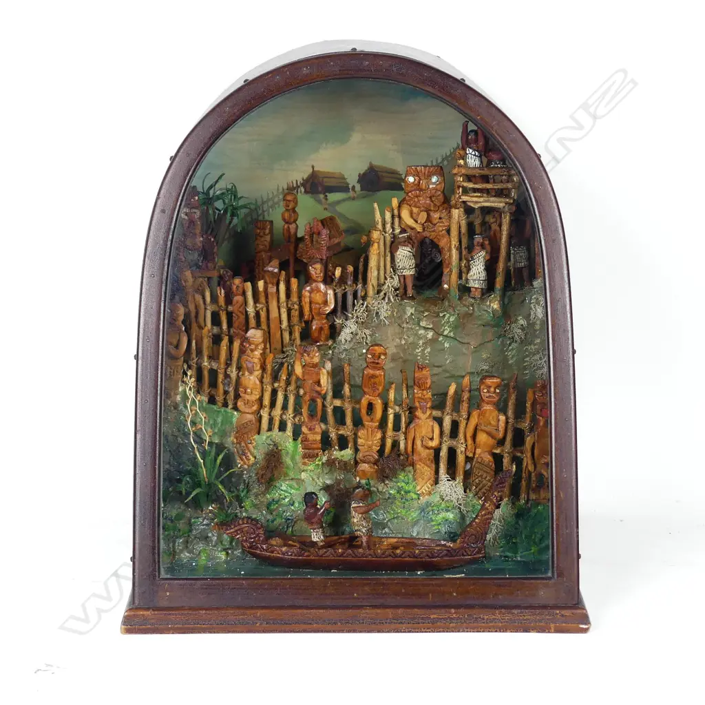 JANE BRENKLEY DIORAMA MAORI PA Image 1++