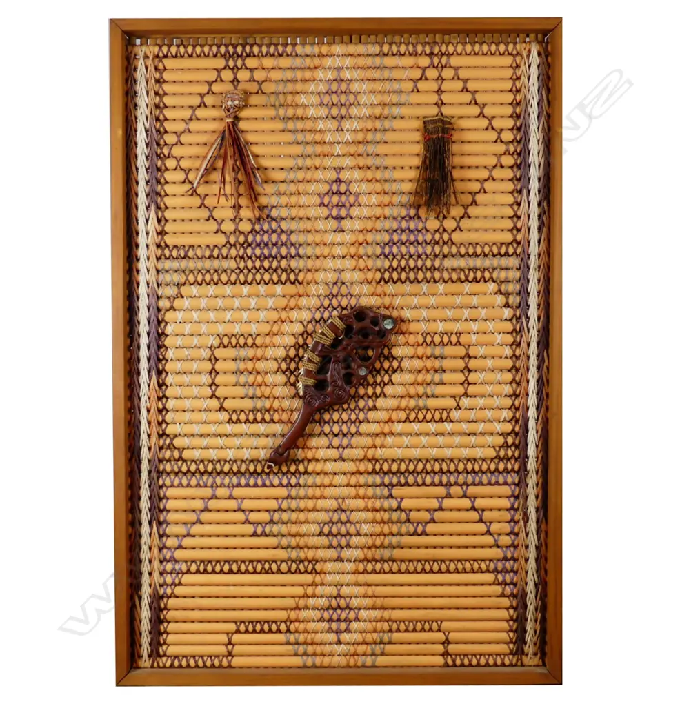 A woven tukutuku panel Image 1++