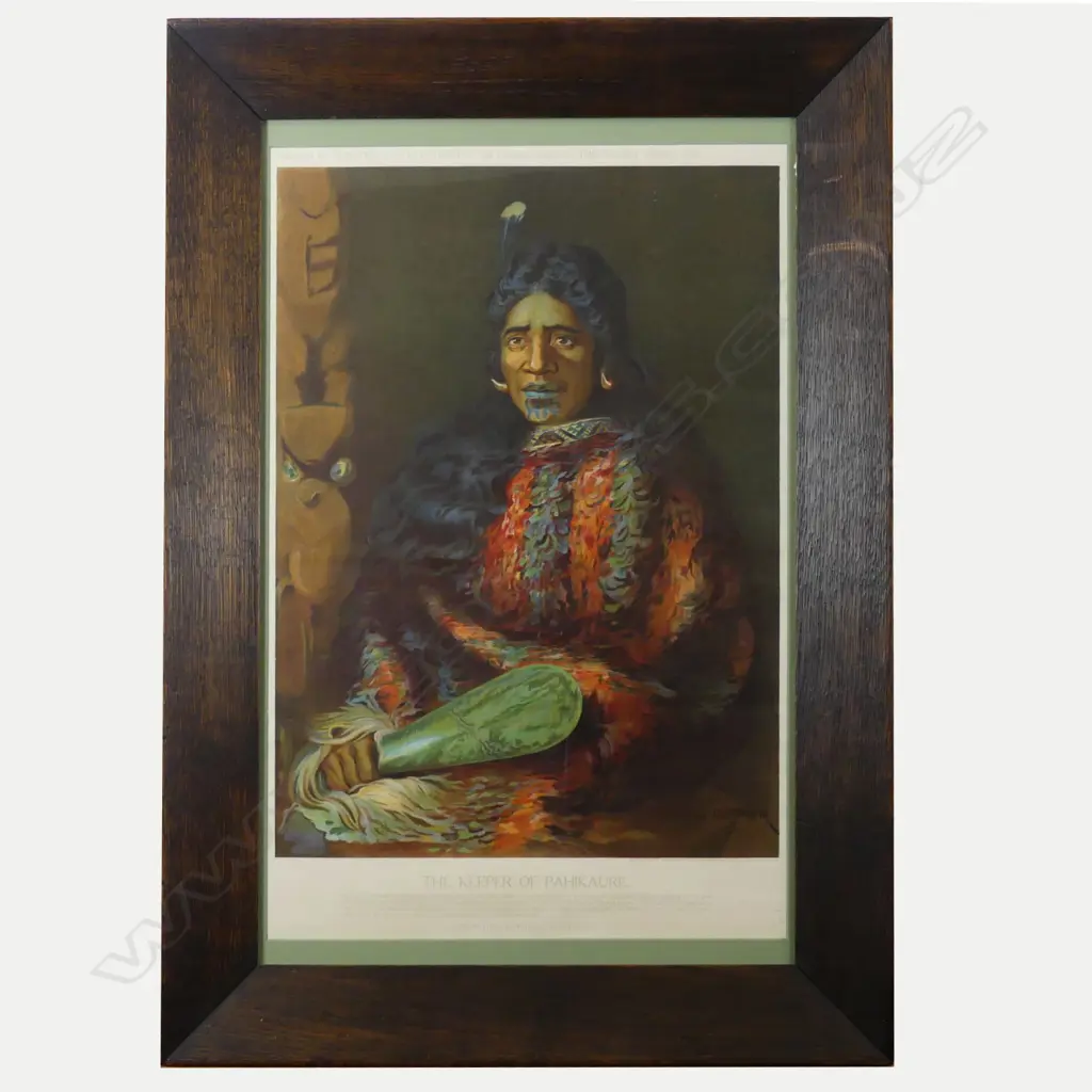 A vintage chromolithograph 'The Keeper of Pakikaure' Image 1++