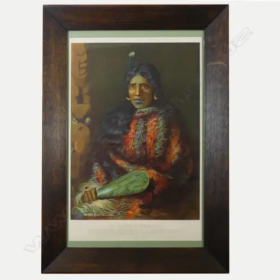 A vintage chromolithograph 'The Keeper of Pakikaure'