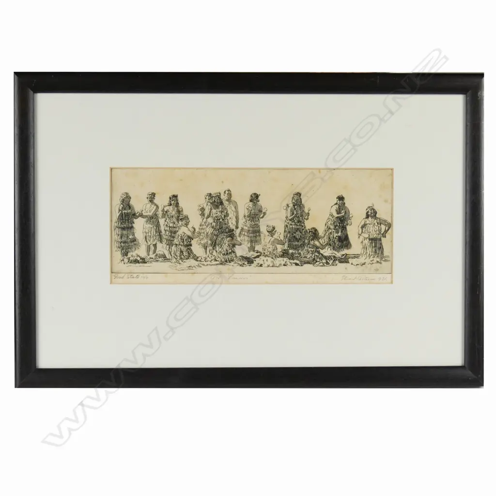 An etching by Archibald Stuart Peterson (1900-76) Image 1++