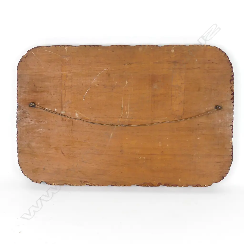 A Jane Brenkley carved and painted Maori themed table top/wall plaque Image 1++