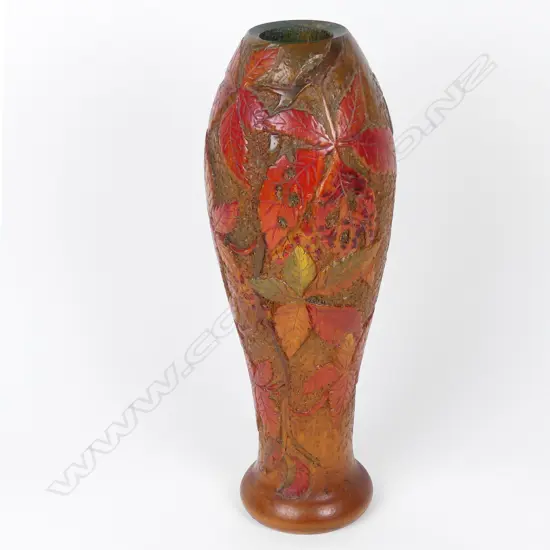 A Jane Brenkley turned and carved vase