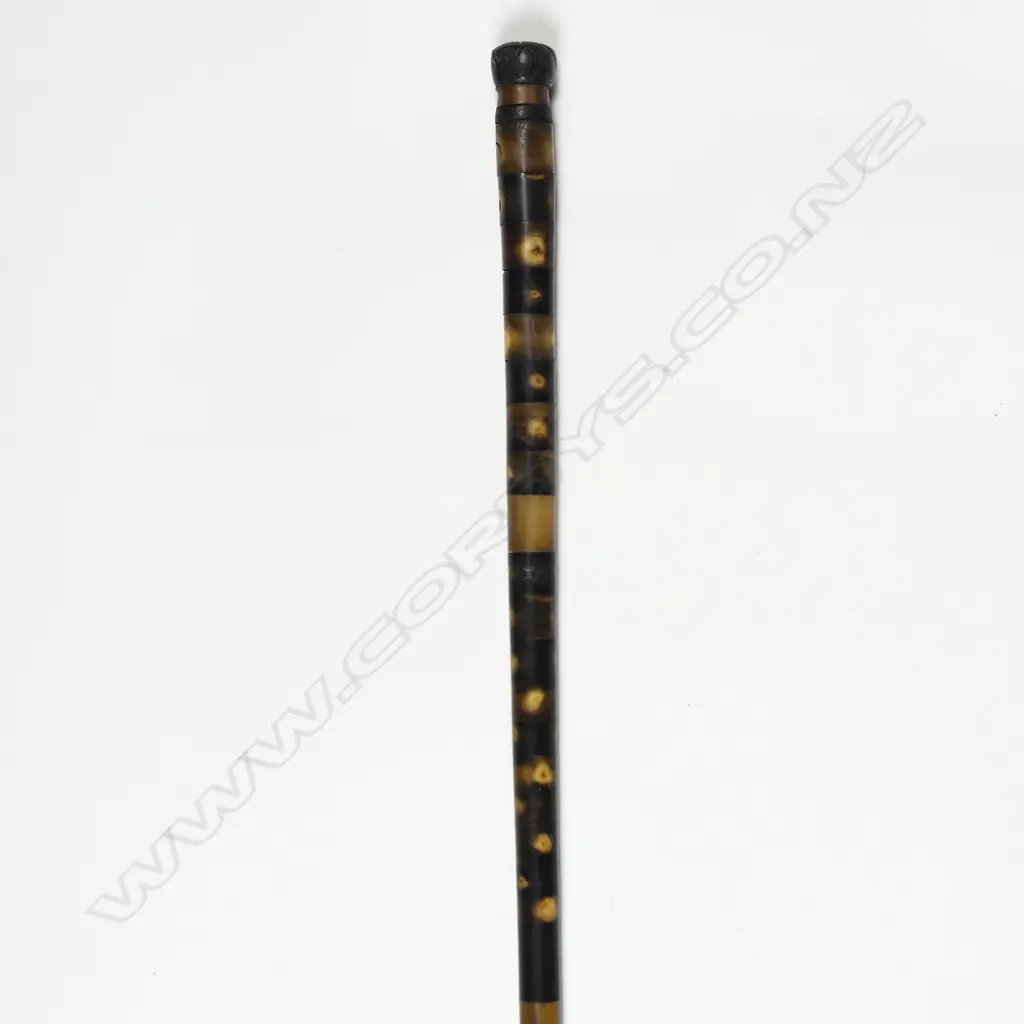 An early/mid-20thC sectional horn walking stick Image 1++