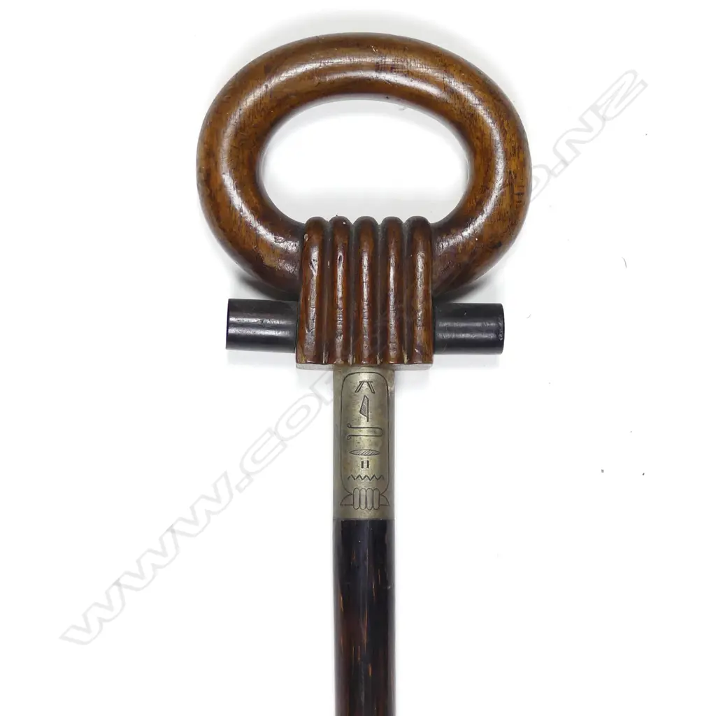 Two early 20thC decorative walking sticks Image 1++