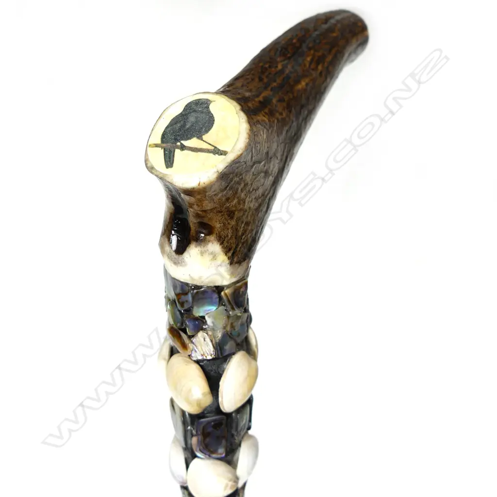 Two 'Chatham Islands' wooden walking sticks Image 1++