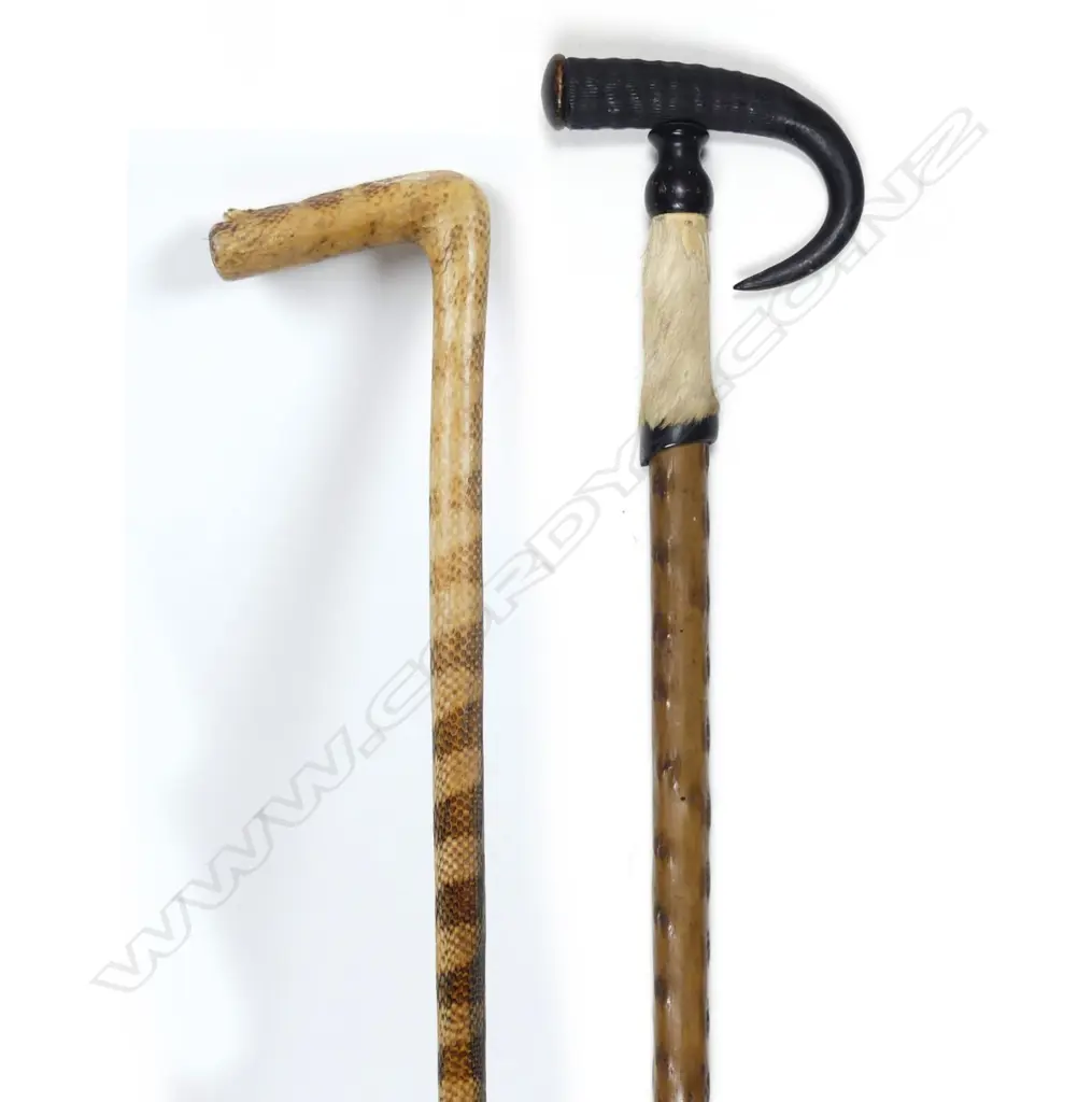 Two vintage decorative walking sticks Image 1++