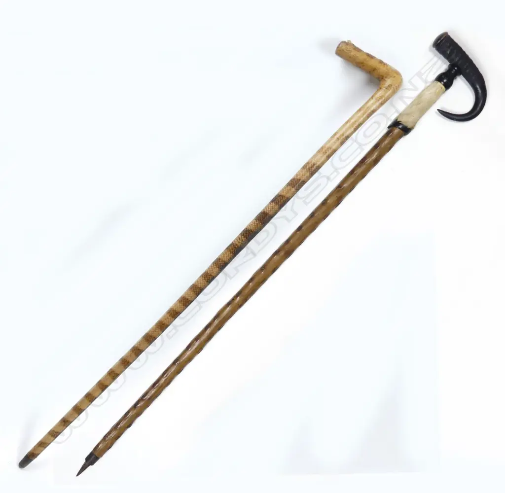 Two vintage decorative walking sticks Image 1++