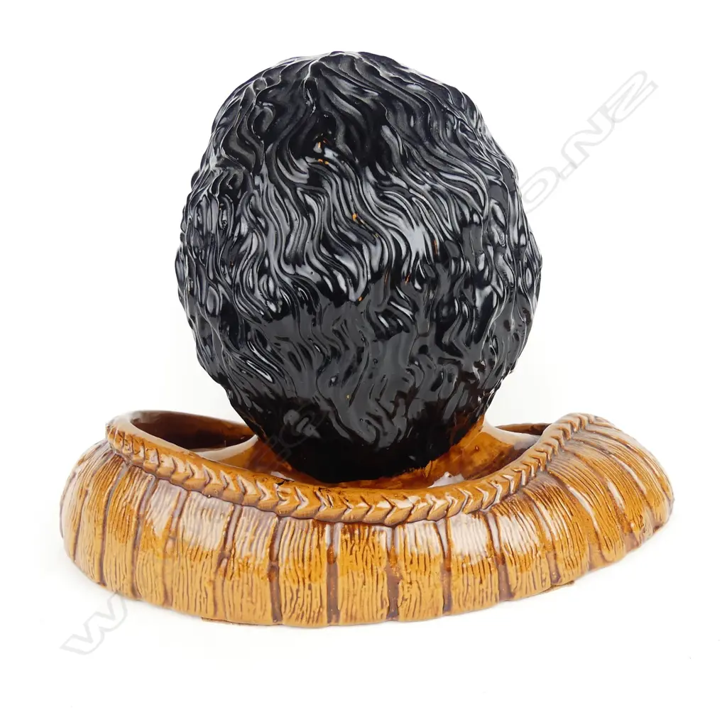 A rare Thomas Norman Lovatt glazed terracotta pottery bust of 'Pomar-e' Image 1++