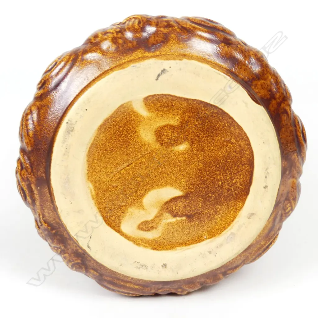 Temuka Pottery lidded Maori design tobacco jar Image 1++