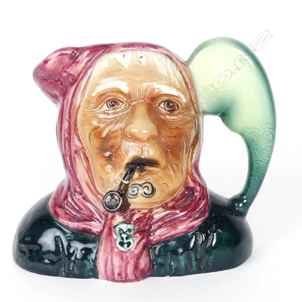 A Titan Studio glazed toby jug in the form of a Māori kuia Image 1++