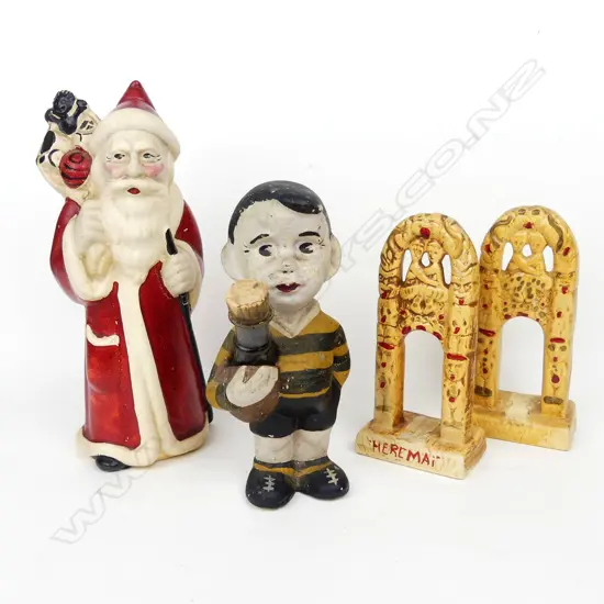 A Spartan Santa figure