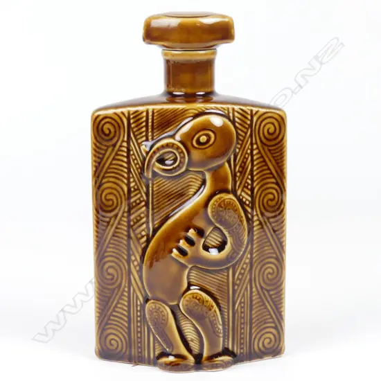 A Parker Pottery wine bottle for Lincoln Wines