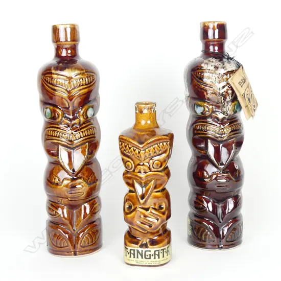 Three Ti-Toki liqueur bottles