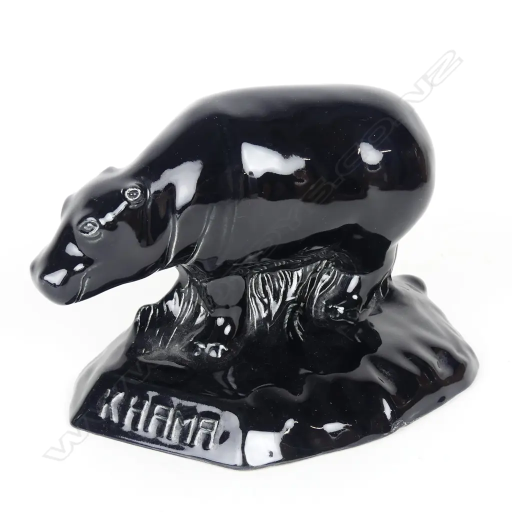 A Crown Lynn hippopotamus 'Khama' Image 1++