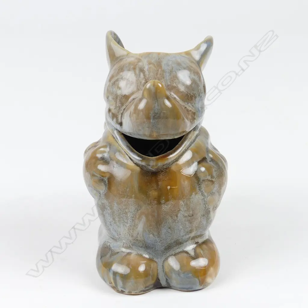 A Crown Lynn trickle glaze Mickey Mouse jug Image 1++