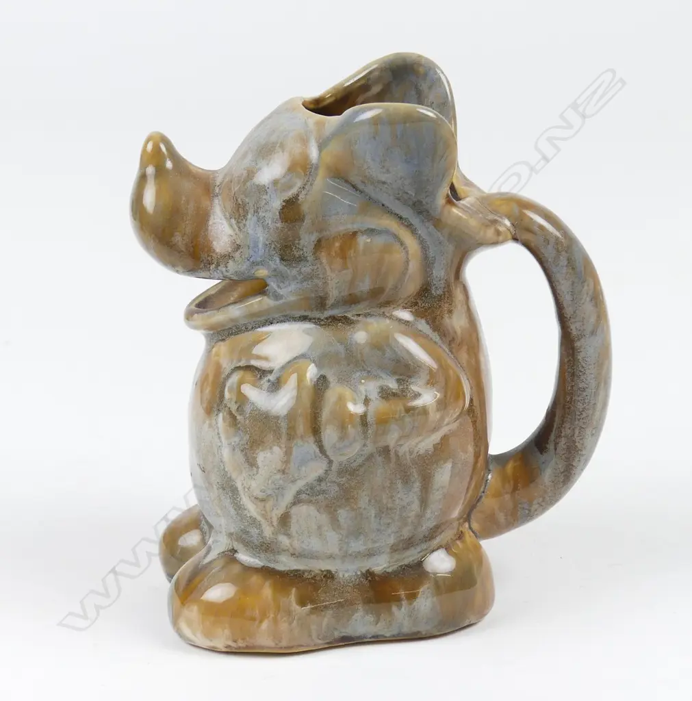 A Crown Lynn trickle glaze Mickey Mouse jug Image 1++