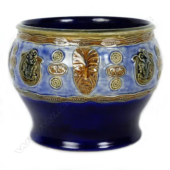 A Royal Doulton stoneware 'Kia Ora' jardiniere