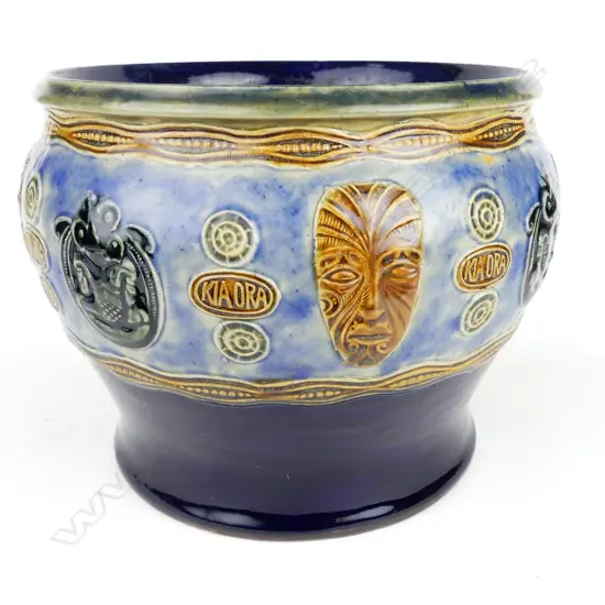 A Royal Doulton stoneware 'Kia Ora' jardiniere