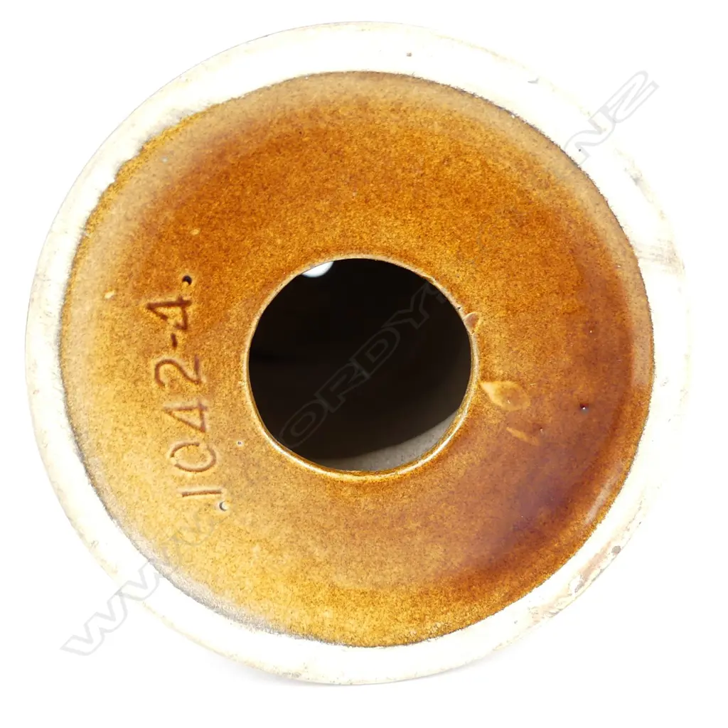 Crown Lynn rare Wharetana Maori Art Pottery 'Mask' lamp base Image 1++