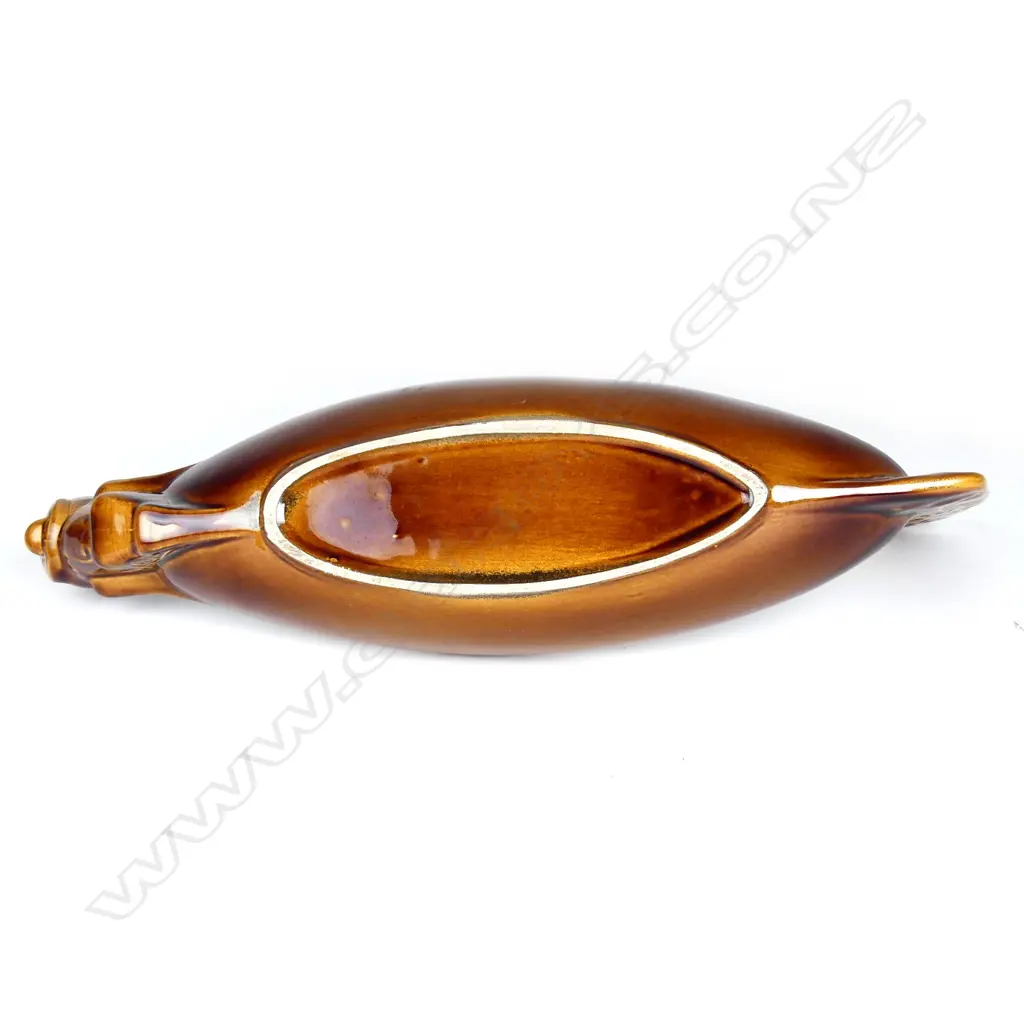 Crown Lynn rare Wharetana Maori Art Pottery model Waka Canoe Image 1++